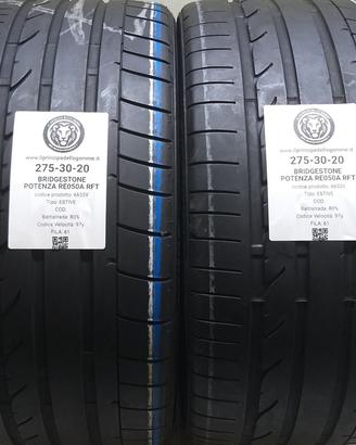 2 GOMME 275 30 20 BRIDGESTONE A66324