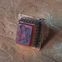 vecchio anello sigillo afghano mm 17,7 