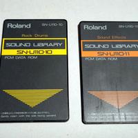 Roland Sound Library cards SN-U110-10 & SN-U110-11
