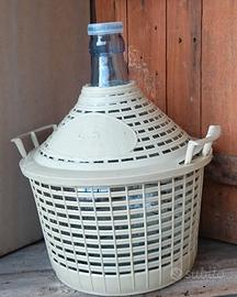 Damigiana da 5 litri pulita e senza scheggiature