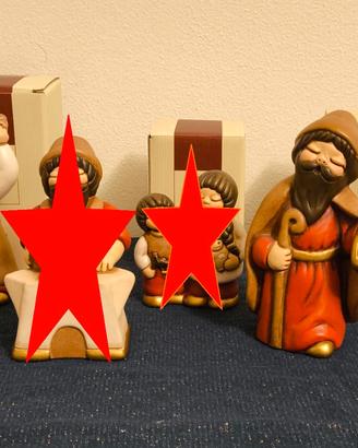 Statuette Presepe Giubileo Thun Blu e Rosse