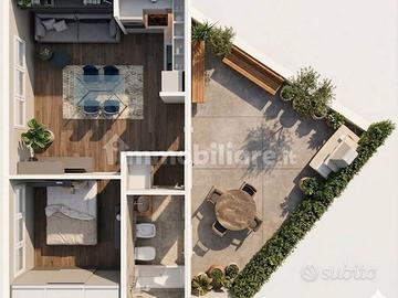 Casa semindipendente con patio privato