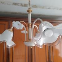 Lampadario e due abat jour