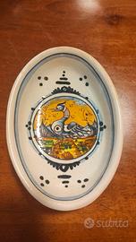 Portasapone in ceramica decorata a mano