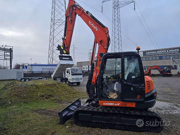 Miniescavatore 80ql Kubota KX080-4a del 2018