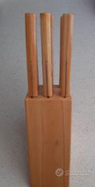 ceppo 6 coltelli da carne nuovo