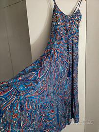 Abito Boho lungo fantasia paisley Taglia Unica