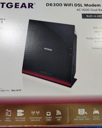 MODEM NETGEAR - D6300 wifi dsl modem router
