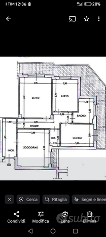 Appartamento di mq 96 + box doppio di mq 42