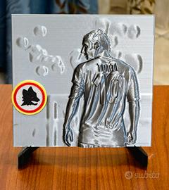 As Roma Totti – Leggenda-Quadretto da 14 cm