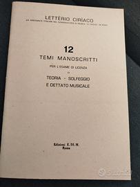 12 manoscritti solfeggio- Ciriaco