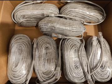 7 Cavi di Rete UTP CAT5E 18MT GRIGIO