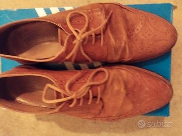 Scarpe uomo marrone chiaro vero cuoio 