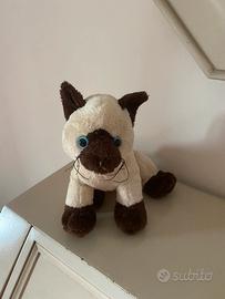 Peluche gatto siamese ajena vintage