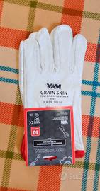 Guanti da lavoro in vera pelle taglia 10 