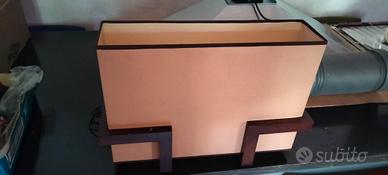 Lanterna rettangolare legno 