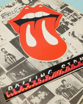 Adesivo lingua Rolling Stones anni 80 prismatici