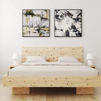 Letto in cirmolo 200x140 con testiera