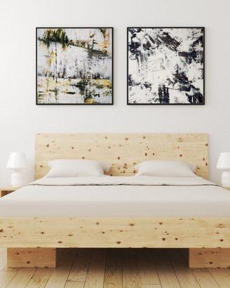 Letto in cirmolo 200x140 con testiera