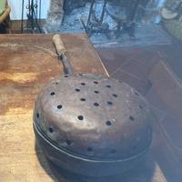 Antico scaldaletto rame