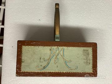 contenitore ampolle arte sacra decorato a mano