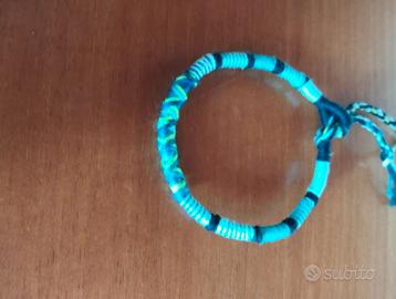 Set collana e bracciale in cotone
