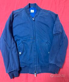Bomber blu Burberry uomo taglia 50 L Made in Italy