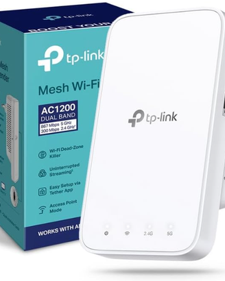 Ripetitore WiFi RE330, amplificatore WiFi AC1200