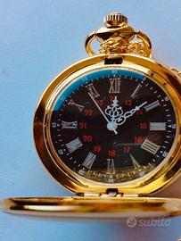 Orologio da Tasca dorato  quadrante nero