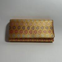Pochette giapponese Kinran kimono oro