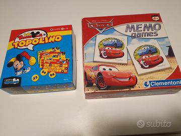 GIOCHI DA TAVOLO: Tombola di TOPOLINO + CARS Memo