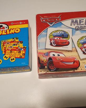 GIOCHI DA TAVOLO: Tombola di TOPOLINO + CARS Memo