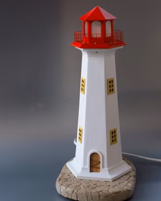 lampada faro marittimo fatto a mano.