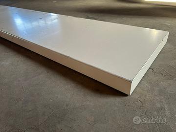 Piano da lavoro o scaffale bianco 270x42 cm