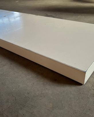 Piano da lavoro o scaffale bianco 270x42 cm