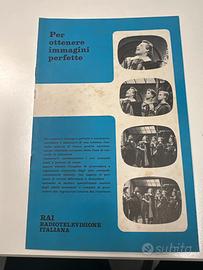 OPUSCOLO RAI PRIMI ANNI 60 originale