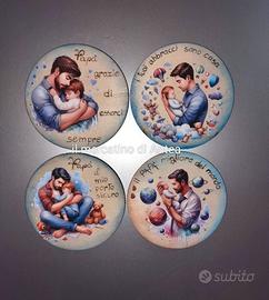 calamita di legno 10 cm pirografata