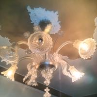 Lampadario in vetro di murano anni 60
