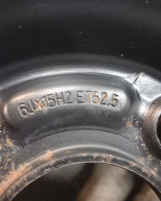 4 cerchi in ferro 15 Ford Fiesta Focus Fusion