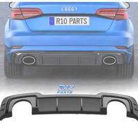 DIFFUSORE AUDI A3 S LINE HATCHBACK 17-20 LOOK RS3