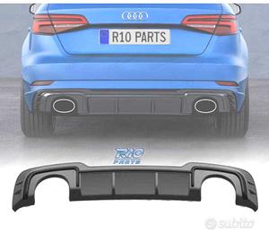 DIFFUSORE AUDI A3 S LINE HATCHBACK 17-20 LOOK RS3