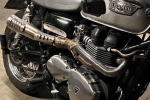 Scarico Tec Bike x Triumph Bonneville + fianchetto