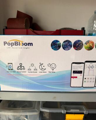 Lampada per acquario marino