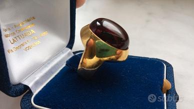 Anello Pomellato, oro giallo con Granato