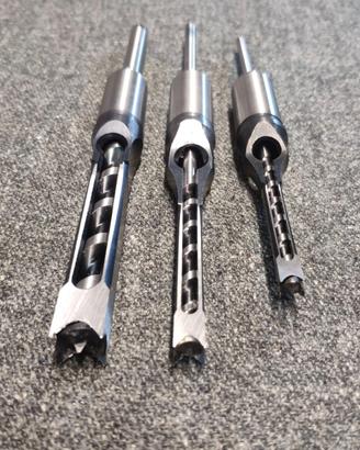 Set di punte HSS per legno per fori quadrati