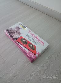 TWIN BOWl ciotole in acciaio con base in plastica