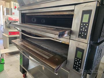 forno per pizza OEM 9+9 con supporto 
