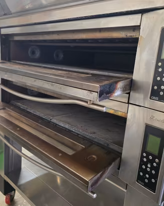 forno per pizza OEM 9+9 con supporto 