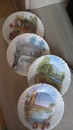 set 4 piatti ornamentali 