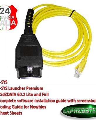 Interfaccia Ethernet a OBD Cavo E-SYS ICOM codific